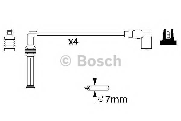 BOSCH 0 986 356 778 Комплект проводов зажигани
