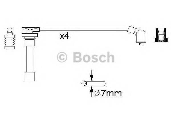 BOSCH 0 986 356 793 Комплект проводов зажигани... BOSCH 0 986 356 793 Комплект проводов зажигани...