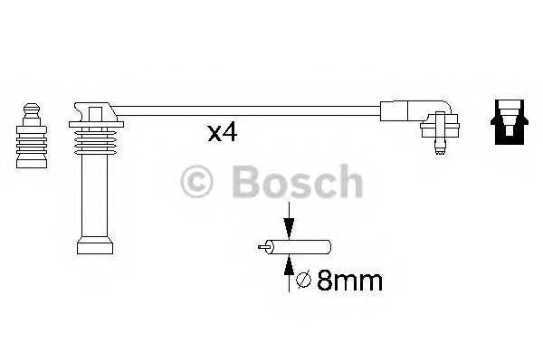 BOSCH 0 986 356 805 Комплект проводов зажигани