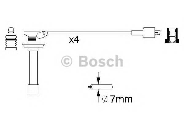BOSCH 0 986 356 810 Комплект проводов зажигани