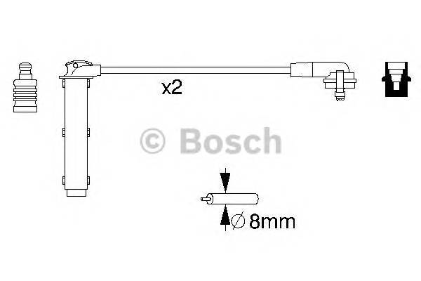 BOSCH 0 986 356 833 Комплект проводов зажигани