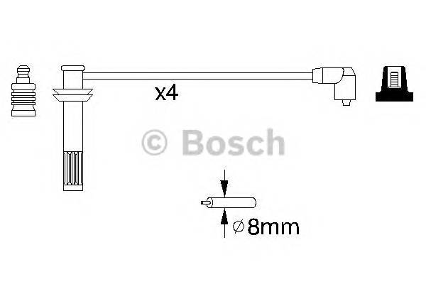 BOSCH 0 986 356 892 Комплект проводов зажигани