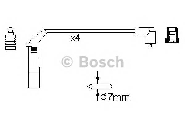 BOSCH 0 986 356 898 Комплект проводов зажигани