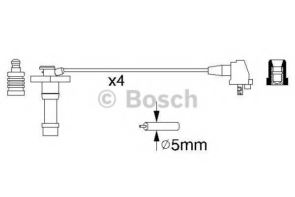 BOSCH 0 986 356 928 Комплект проводов зажигани