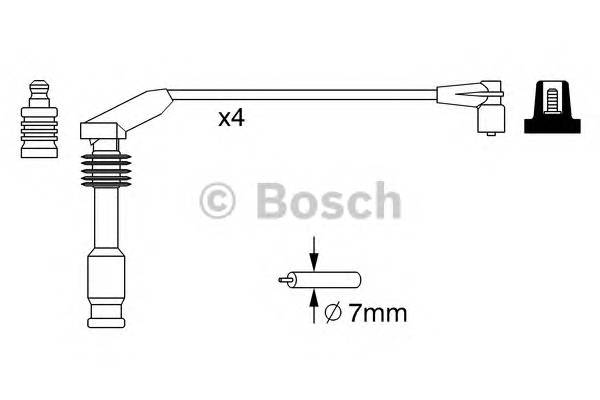 BOSCH 0 986 357 226 Комплект проводов зажигани
