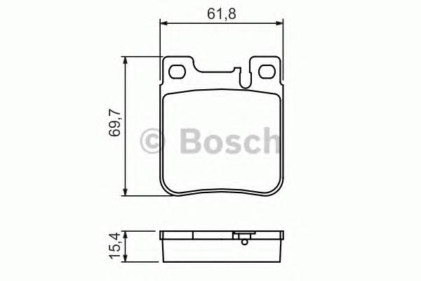 BOSCH 0 986 460 965 Комплект тормозных колодок...