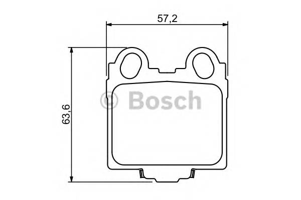 BOSCH 0 986 494 231 Комплект тормозных колодок