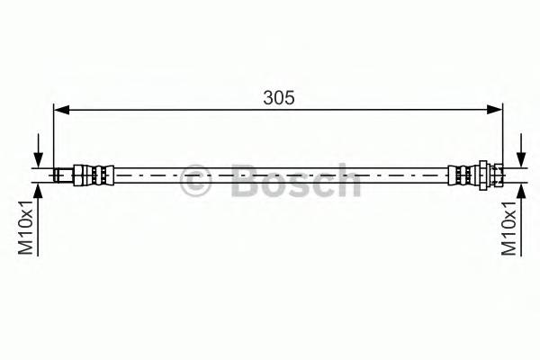 BOSCH 1 987 481 442 Гальмівний шланг BOSCH 1 987 481 442 Гальмівний шланг