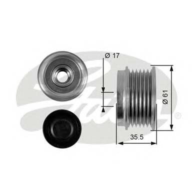 GATES OAP7100 Механізм вільного ходу ген�...