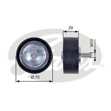 GATES T36396 Паразитный / ведущий ролик, 