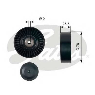 GATES T38087 Паразитный / ведущий ролик, 