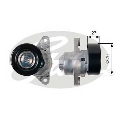 GATES T38273 Натяжной ролик, поликлинов