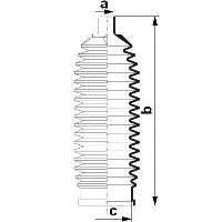SPIDAN 84010 Пыльник, рулевое управлени