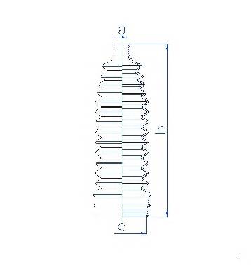 SPIDAN 84262 Пильник рульового механізм