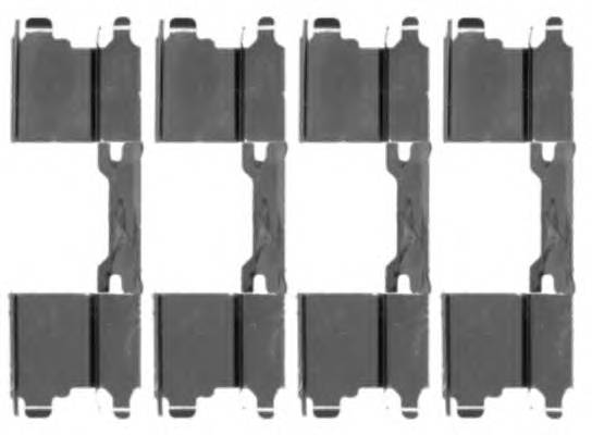 TEXTAR 82071000 Комплектуючі, колодки диск...