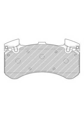 FERODO FDB4468 Комплект тормозных колодок