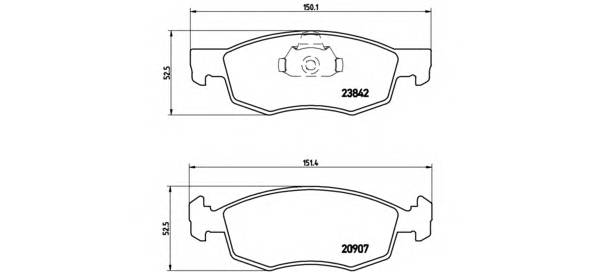 BREMBO P 23 118 Комплект тормозных колодок... BREMBO P 23 118 Комплект тормозных колодок...