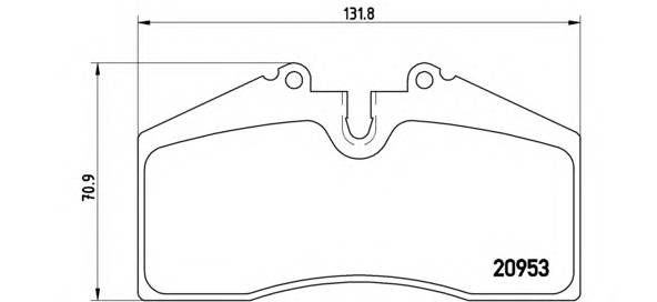 BREMBO P 65 005 Комплект гальмівних колодо... BREMBO P 65 005 Комплект гальмівних колодо...