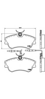BREMBO P 68 023 Комплект тормозных колодок... BREMBO P 68 023 Комплект тормозных колодок...
