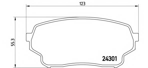 BREMBO P 79 019 Комплект гальмівних колодо... BREMBO P 79 019 Комплект гальмівних колодо...