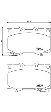 BREMBO P 83 048 Комплект гальмівних колодо... BREMBO P 83 048 Комплект гальмівних колодо...