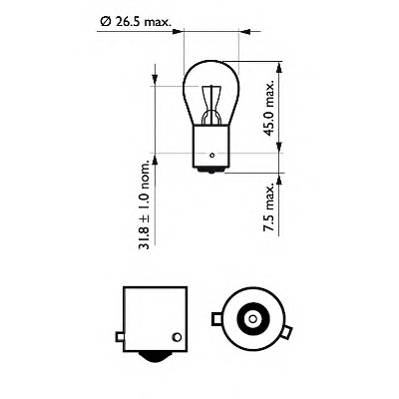 PHILIPS 12088CP Лампа накаливания, фонарь с... PHILIPS 12088CP Лампа накаливания, фонарь с...