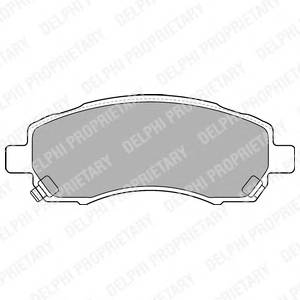 DELPHI LP1545 Комплект тормозных колодок
