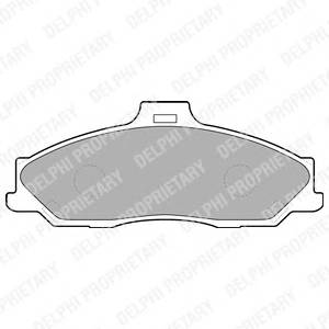 DELPHI LP1555 Комплект тормозных колодок