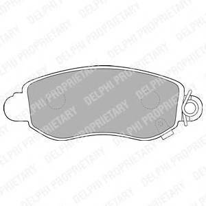 DELPHI LP1582 Комплект гальмівних колодо...