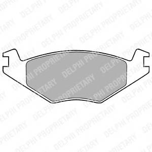 DELPHI LP505 Комплект тормозных колодок