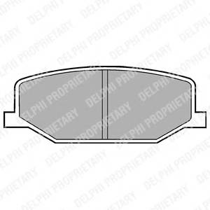 DELPHI LP527 Комплект тормозных колодок