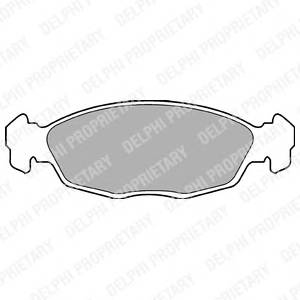 DELPHI LP702 Комплект тормозных колодок