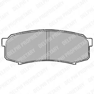 DELPHI LP963 Комплект тормозных колодок