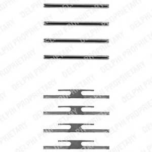 DELPHI LX0055 Комплектуючі, колодки диск...