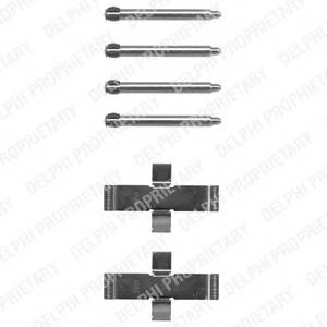 DELPHI LX0093 Комплектующие, колодки дис...