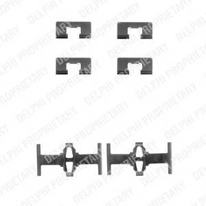 DELPHI LX0197 Комплектуючі, колодки диск...