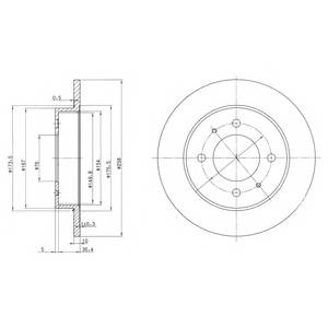 DELPHI BG3070 Гальмівний диск DELPHI BG3070 Гальмівний диск