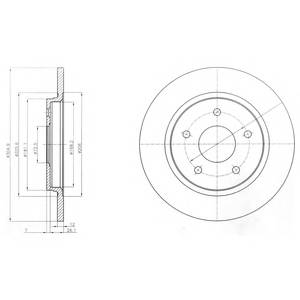 DELPHI BG4247 Тормозной диск DELPHI BG4247 Тормозной диск