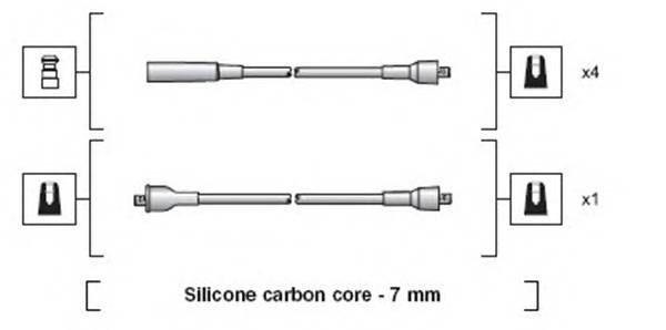 MAGNETI MARELLI 941318111230 Комплект проводів запаленн