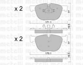 METELLI 22-0770-0 Комплект тормозных колодок... METELLI 22-0770-0 Комплект тормозных колодок...