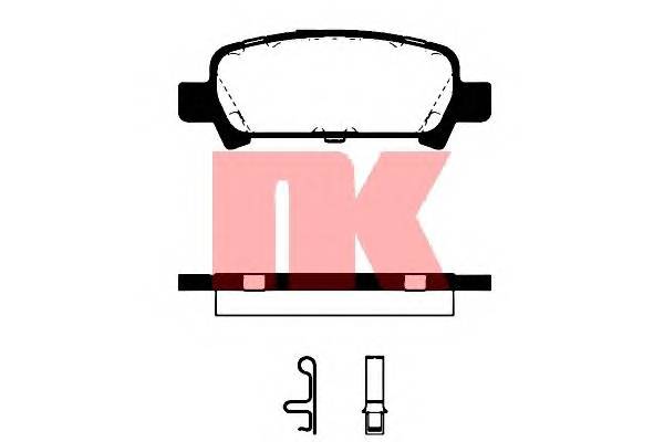 NK 224411 Комплект тормозных колодок