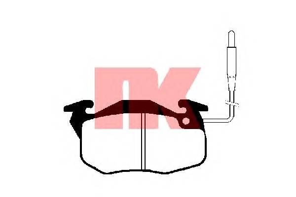 NK 229971 Комплект гальмівних колодо... NK 229971 Комплект гальмівних колодо...