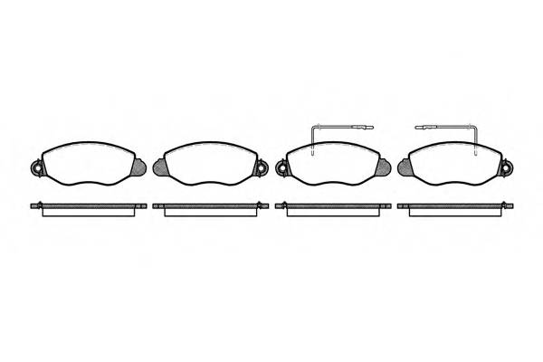 ROADHOUSE 2772.22 Комплект тормозных колодок