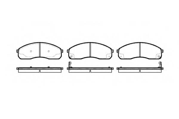 ROADHOUSE 2821.12 Комплект тормозных колодок...