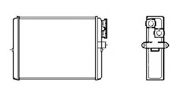 NRF 53559 Теплообменник, отопление с