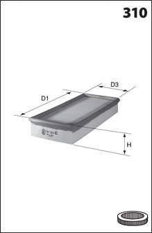 MECAFILTER ELP3935 Воздушный фильтр MECAFILTER ELP3935 Воздушный фильтр