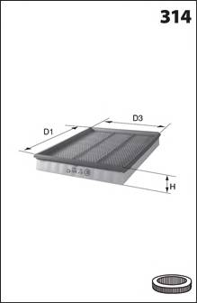 MECAFILTER ELP3819 Воздушный фильтр MECAFILTER ELP3819 Воздушный фильтр