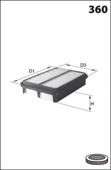MECAFILTER ELP3841 Воздушный фильтр MECAFILTER ELP3841 Воздушный фильтр
