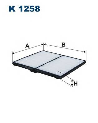 FILTRON K1258 Фильтр, воздух во внутренно... FILTRON K1258 Фильтр, воздух во внутренно...