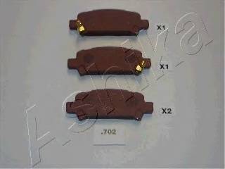 ASHIKA 51-07-702 Комплект тормозных колодок...